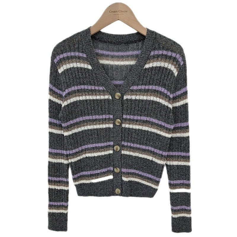 Fashionable Thin Knitted Cardigan Coat For Women - Image 6
