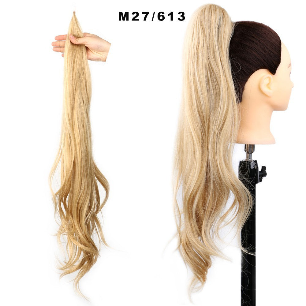 Women's High Ponytail Wig Winding Big Wave Long Curly Hair - Image 15