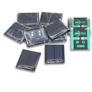 DIY Solar Panel Polycrystalline 1V80MA Epoxy Solar Panel Power Generation Charging Board Photovoltaic Power Supply DC Small Motor
