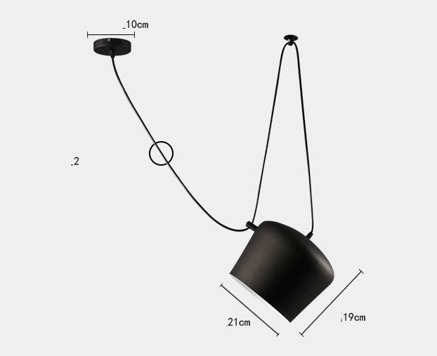Chandelier Modern Restaurant Window LED Lamp Snare Chandelier - Image 4