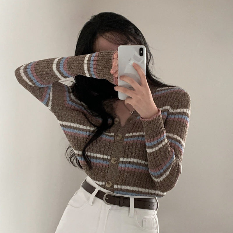 Fashionable Thin Knitted Cardigan Coat For Women - Image 5