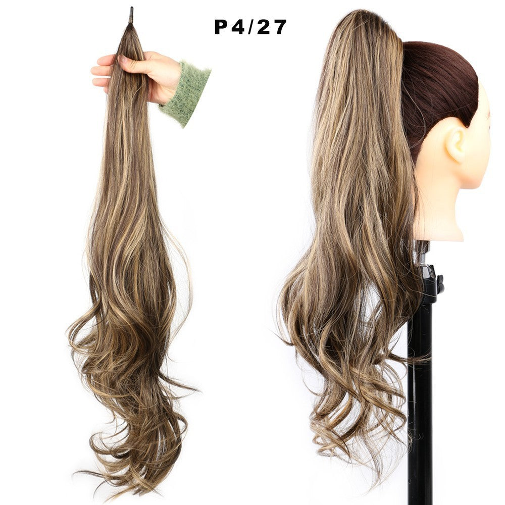 Women's High Ponytail Wig Winding Big Wave Long Curly Hair - Image 16
