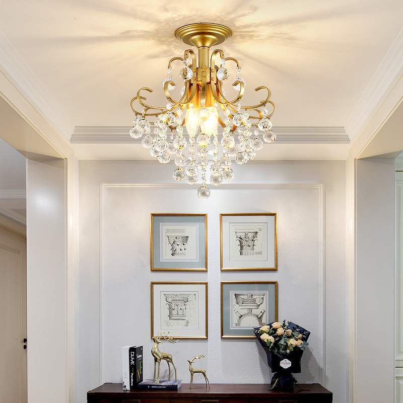 European Light Luxury Small American Restaurant Crystal Chandelier - Image 3