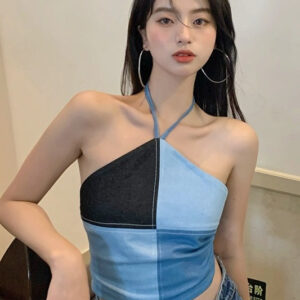 Top Halter-neck Short Short Sling Beauty Vest