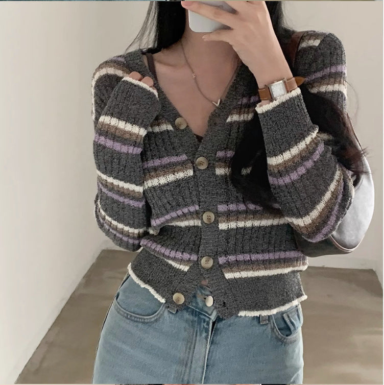 Fashionable Thin Knitted Cardigan Coat For Women - Image 2