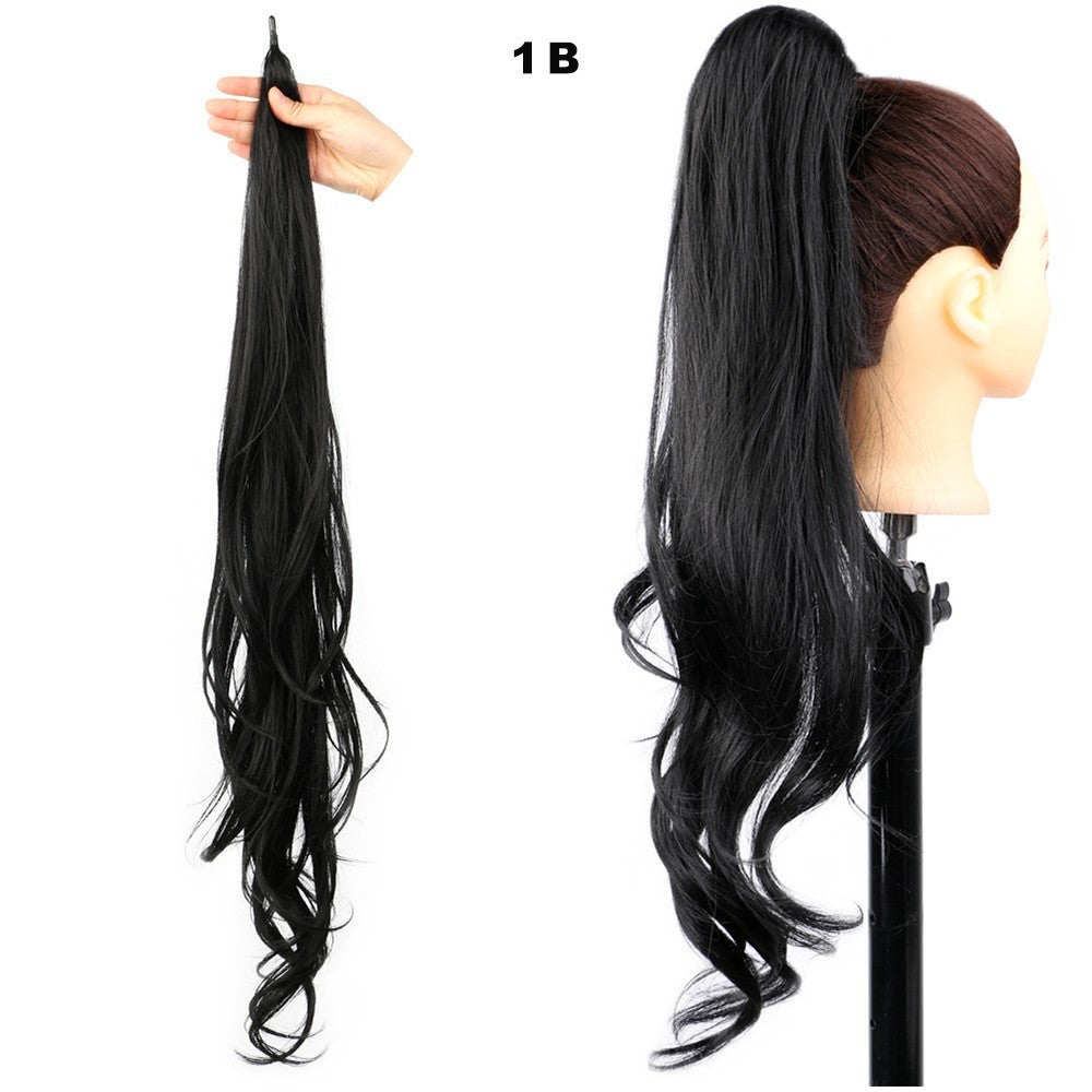 Women's High Ponytail Wig Winding Big Wave Long Curly Hair - Image 6