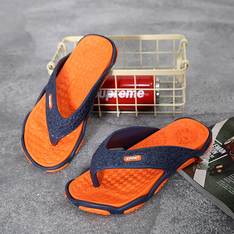 Summer non-slip pinch sandals and slippers summer personality flip-flops men's beach sandals and slippers men - Image 5
