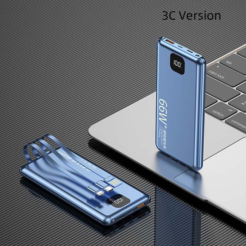 PD66W Fast Charge Power Bank 20000 MA Large Capacity With Cable Mobile Power Supply - Image 9