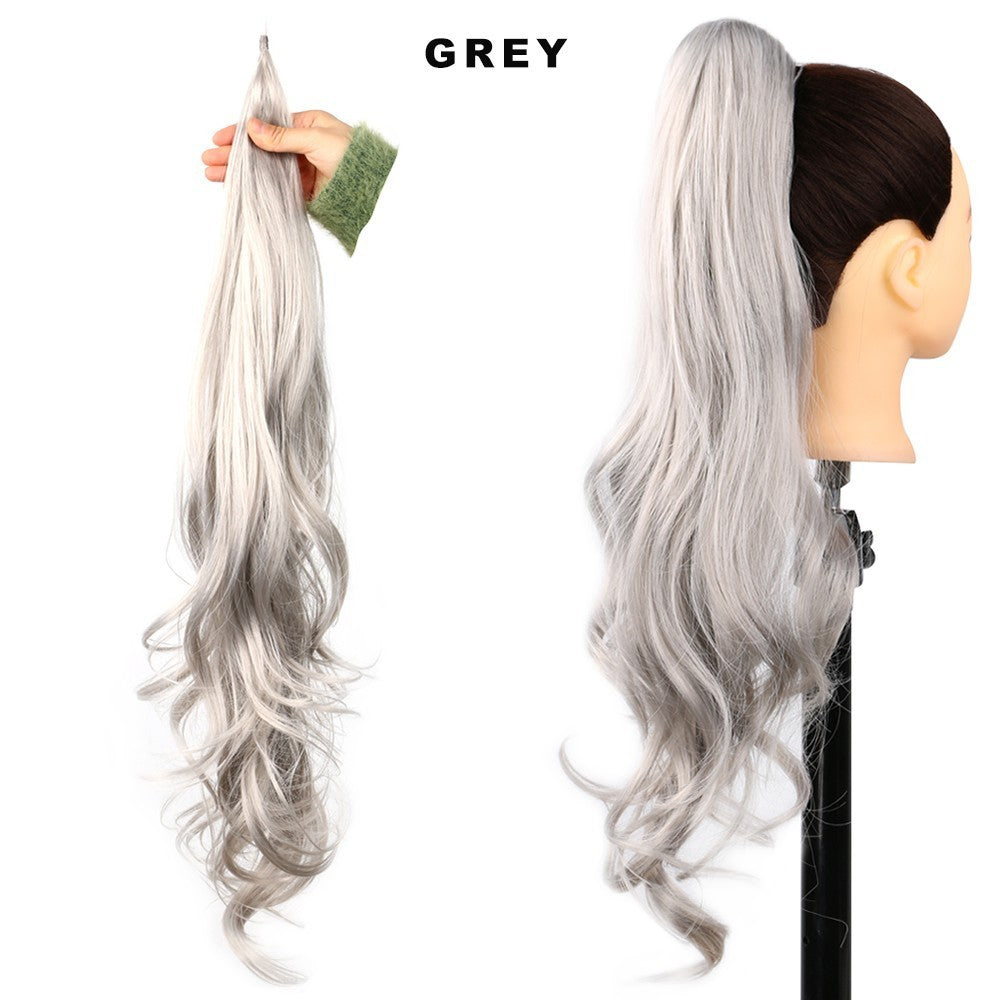 Women's High Ponytail Wig Winding Big Wave Long Curly Hair - Image 12