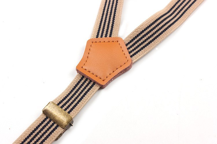 Bib stripe straps straps double shoulder straps men and women elastic elastic suspenders - Image 9