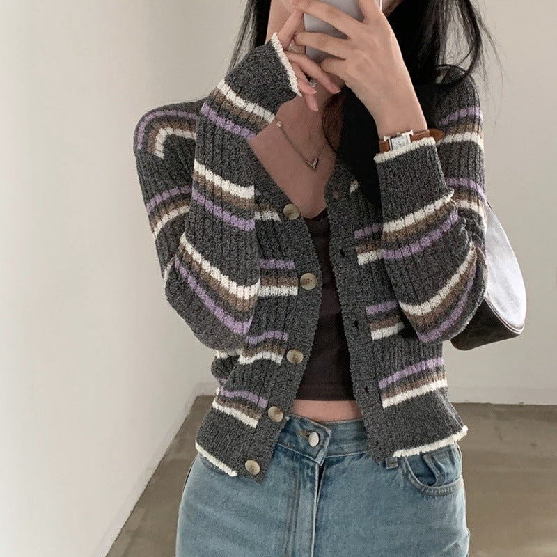Fashionable Thin Knitted Cardigan Coat For Women - Image 3