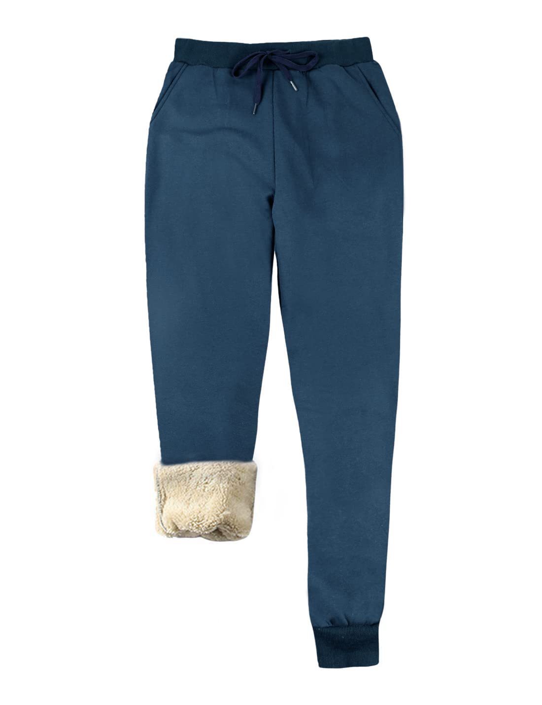 Sports Pants Casual Loose-fit Tappered Trousers Fitness Training Fleece-lined - Image 9