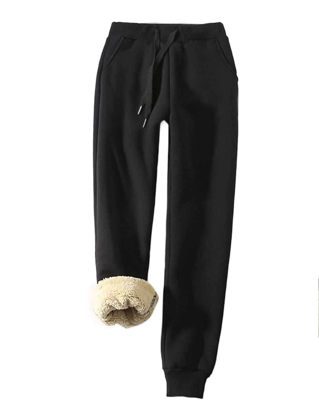 Sports Pants Casual Loose-fit Tappered Trousers Fitness Training Fleece-lined - Image 4