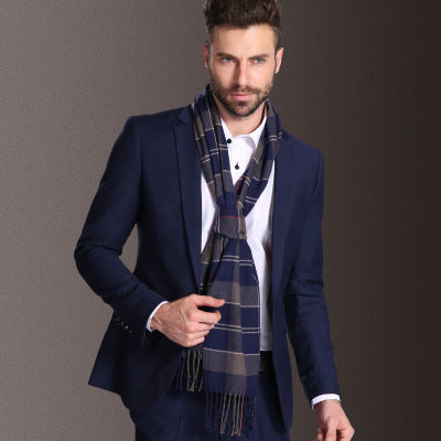 New Europe Fashion Shawl Scarves Men Winter Warm Tartan - Image 17