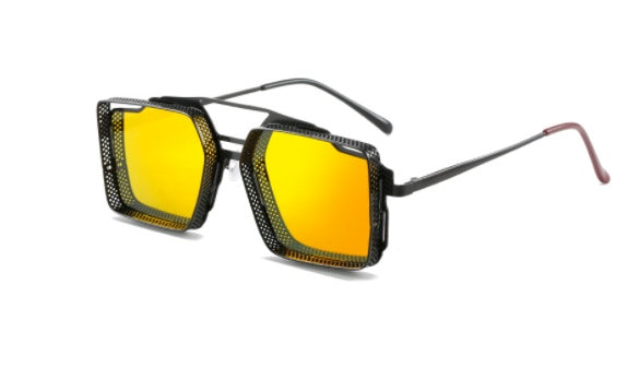 Vintage Steampunk Sunglasses Metal Hollow-out For Men - Image 9