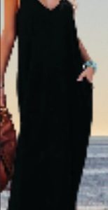 Poetsky Womens Casual Strappy V Neck Sleeveless Flowy Pockets Loose Long Maxi Beach Dress Sundress