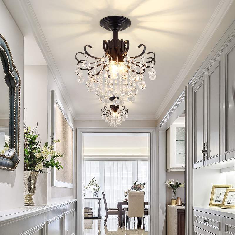 European Light Luxury Small American Restaurant Crystal Chandelier - Image 4