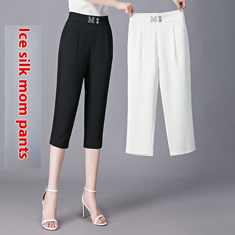 High Waist Thin Plus Size Casual Tappered Harem Pirate Shorts