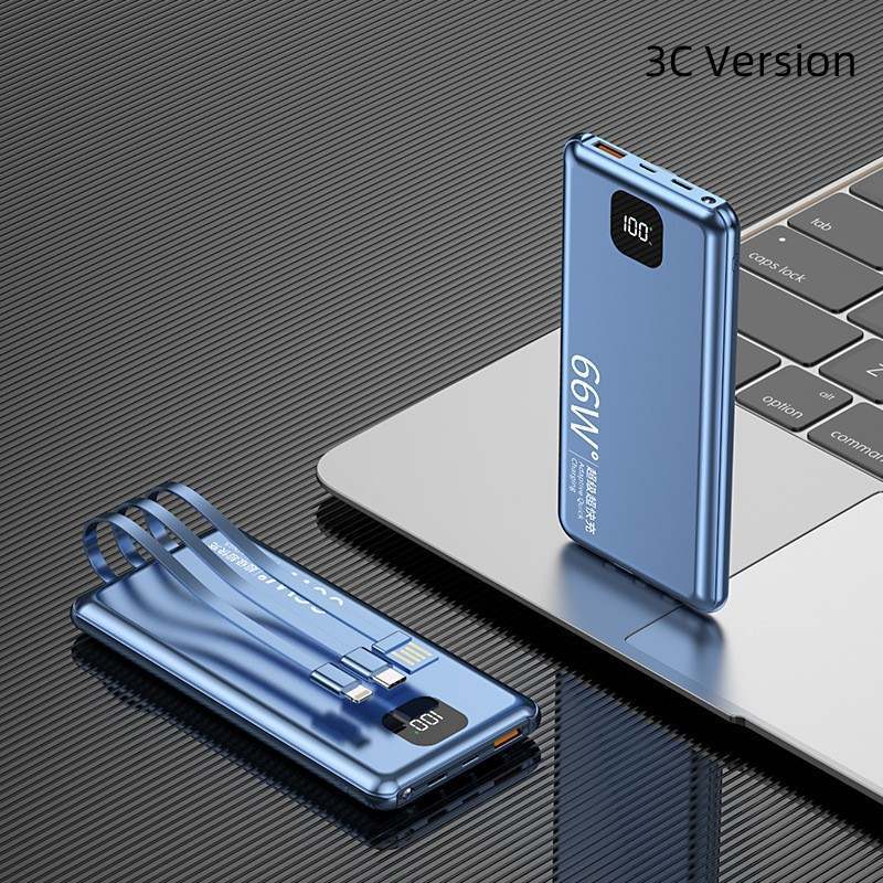 PD66W Fast Charge Power Bank 20000 MA Large Capacity With Cable Mobile Power Supply - Image 12