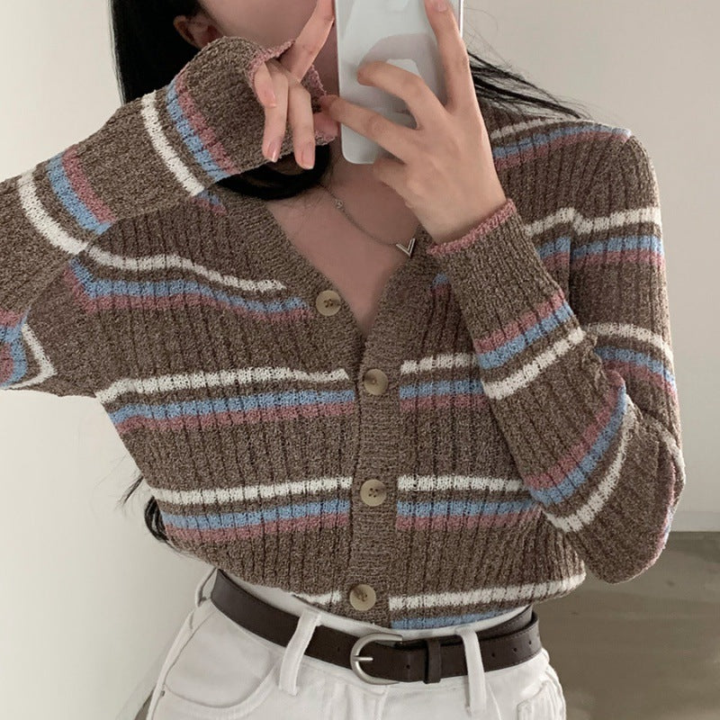 Fashionable Thin Knitted Cardigan Coat For Women - Image 4