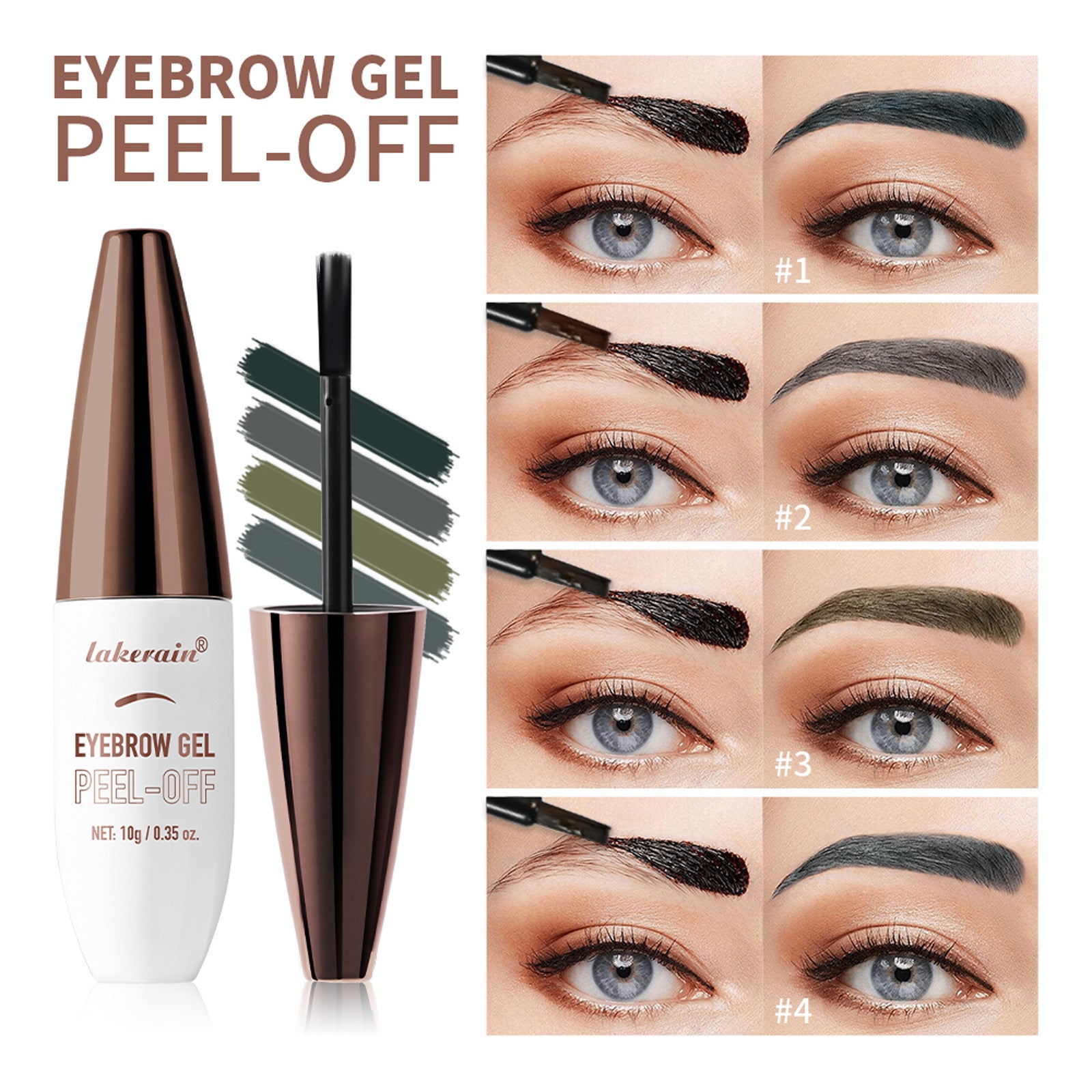 Wild Eyebrow Three-dimensional Waterproof Sweat-proof Not Easy To Fade Eyebrow Cream - Image 4