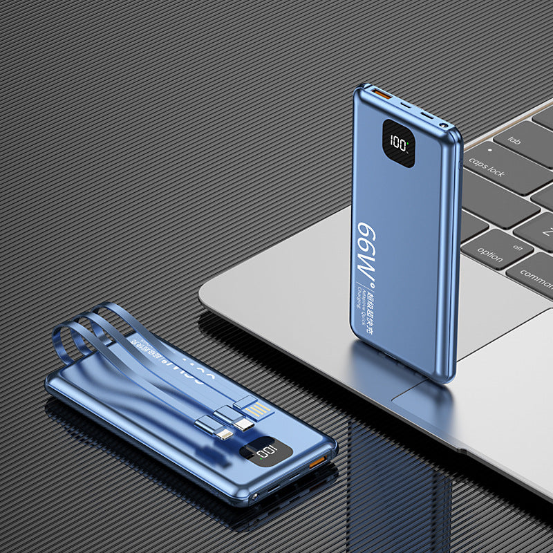 PD66W Fast Charge Power Bank 20000 MA Large Capacity With Cable Mobile Power Supply - Image 6