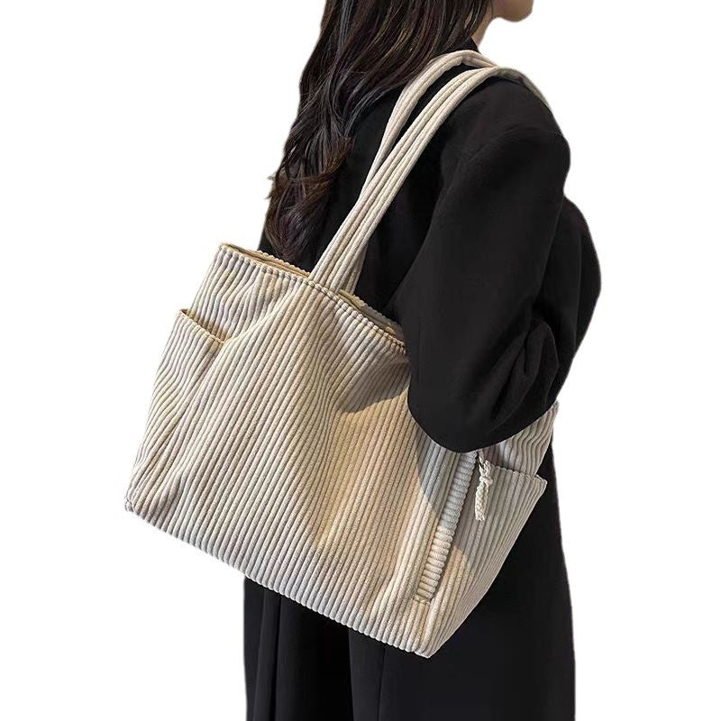 Autumn And Winter Leisure One Shoulder Shopping Bag Advanced Sensor Service Tote - Image 2