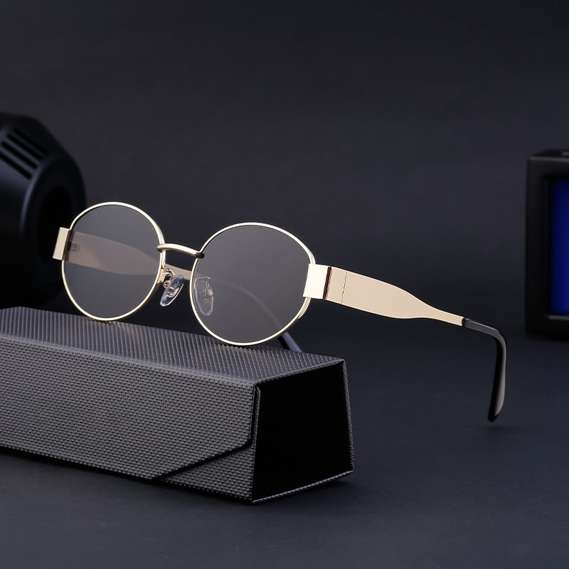 Fashion Retro Oval Sunglasses For Women - Image 3