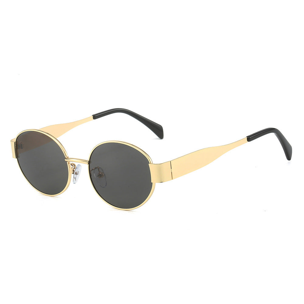 Fashion Retro Oval Sunglasses For Women - Image 5