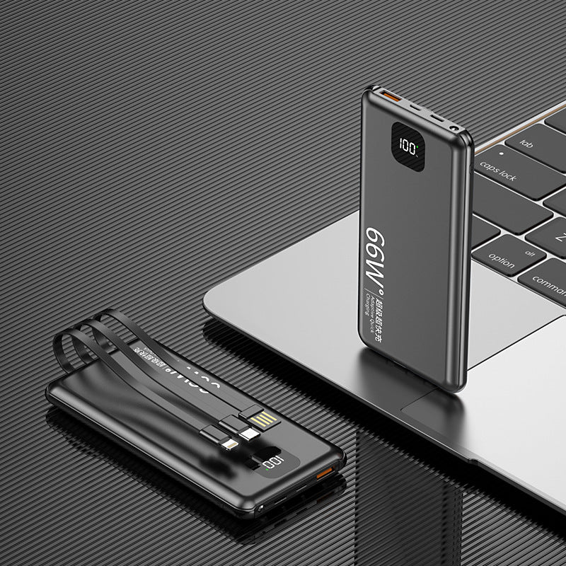 PD66W Fast Charge Power Bank 20000 MA Large Capacity With Cable Mobile Power Supply - Image 8