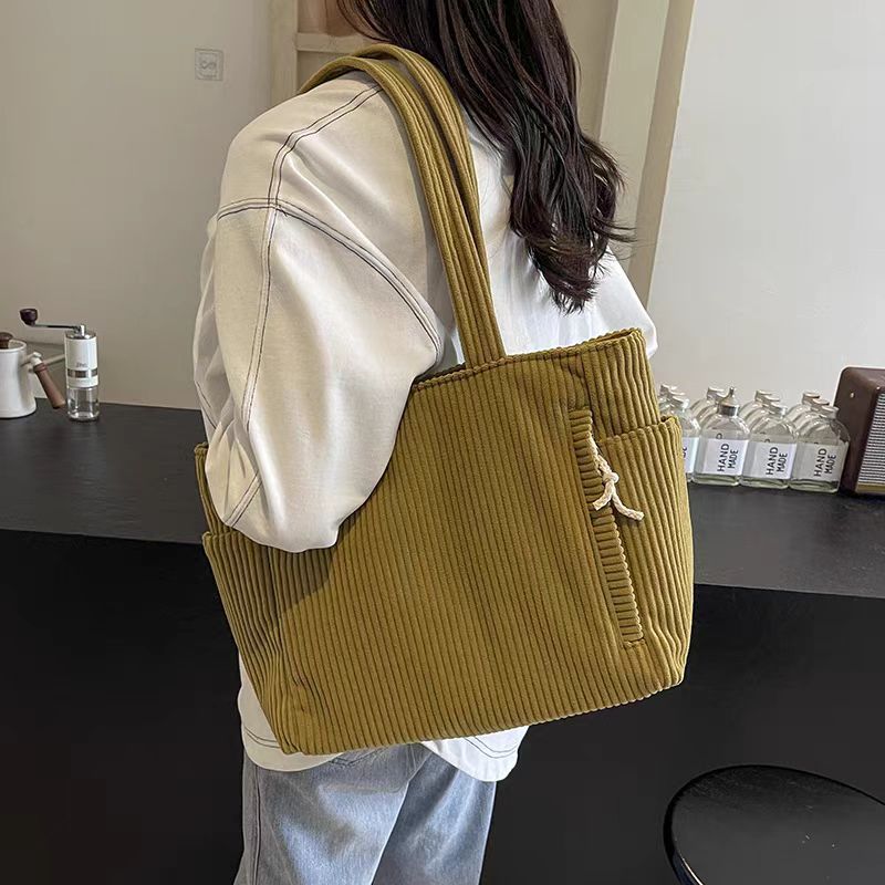 Autumn And Winter Leisure One Shoulder Shopping Bag Advanced Sensor Service Tote - Image 3
