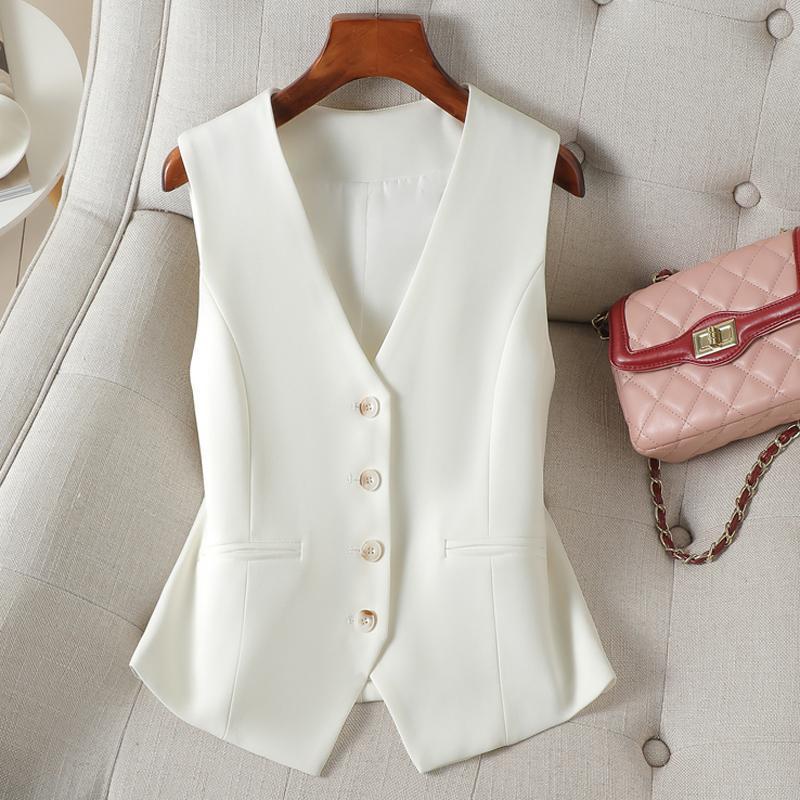 Fashion Design Sense Wild Vest Slimming Workplace Vest