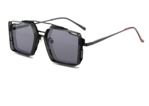 Vintage Steampunk Sunglasses Metal Hollow-out For Men - Image 5