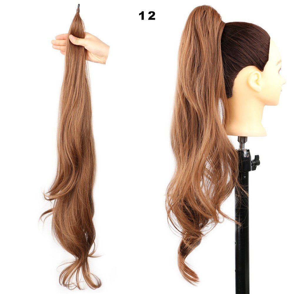 Women's High Ponytail Wig Winding Big Wave Long Curly Hair - Image 9