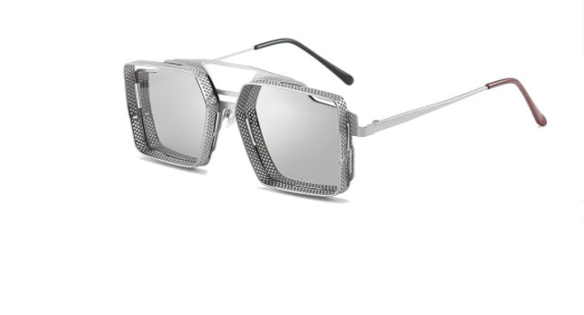 Vintage Steampunk Sunglasses Metal Hollow-out For Men - Image 12