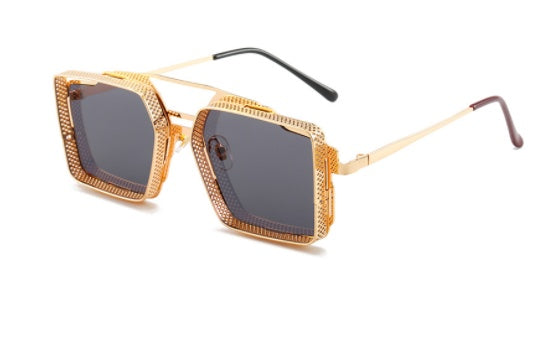 Vintage Steampunk Sunglasses Metal Hollow-out For Men - Image 6