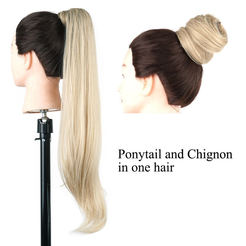 Women's High Ponytail Wig Winding Big Wave Long Curly Hair - Image 3