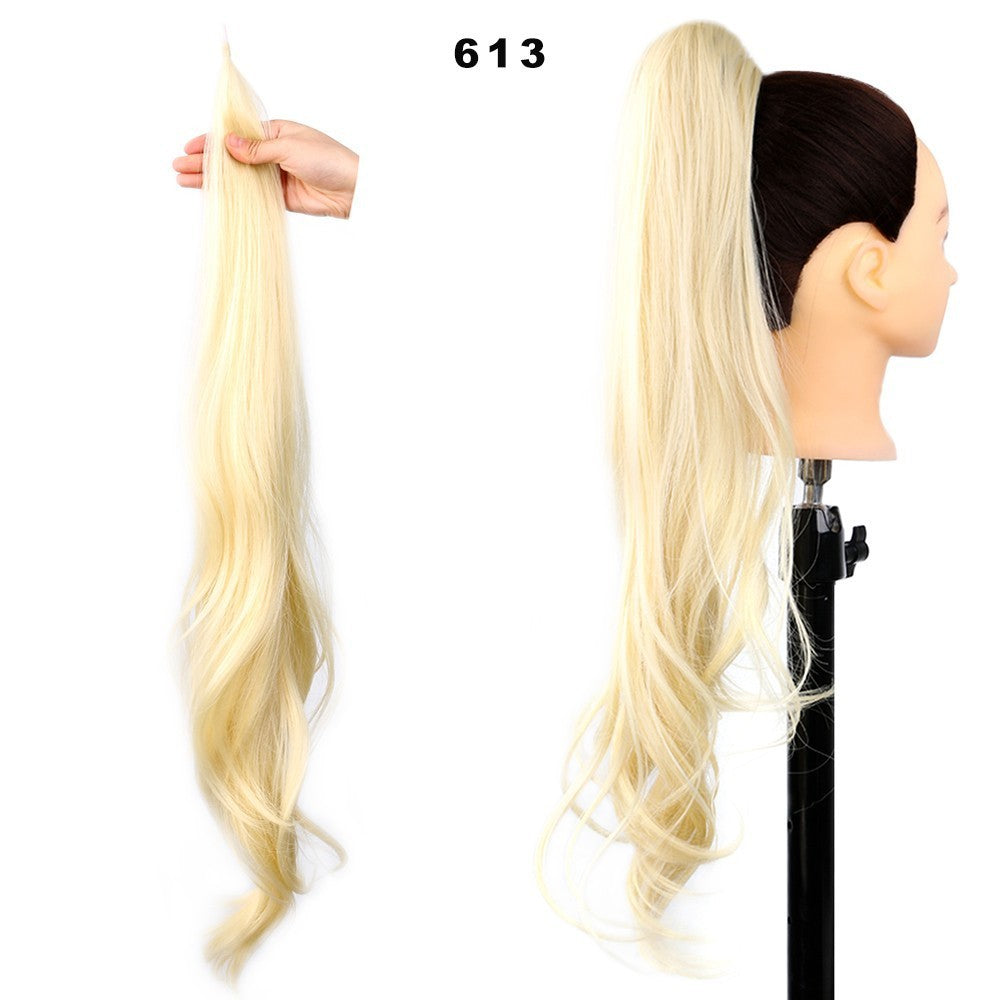 Women's High Ponytail Wig Winding Big Wave Long Curly Hair - Image 11