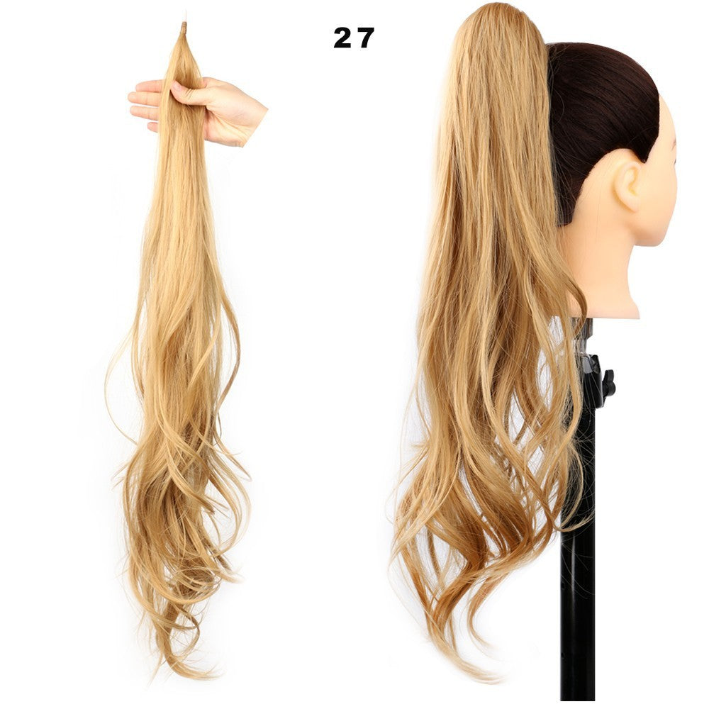 Women's High Ponytail Wig Winding Big Wave Long Curly Hair - Image 10