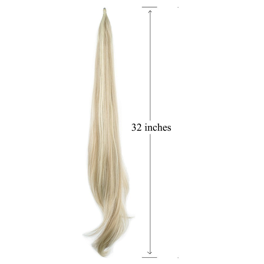 Women's High Ponytail Wig Winding Big Wave Long Curly Hair - Image 5
