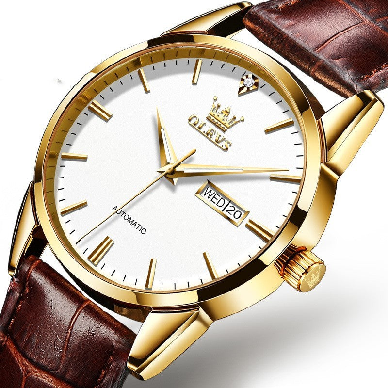 Mechanical Watch Men's Fashion Waterproof Belt - Image 4