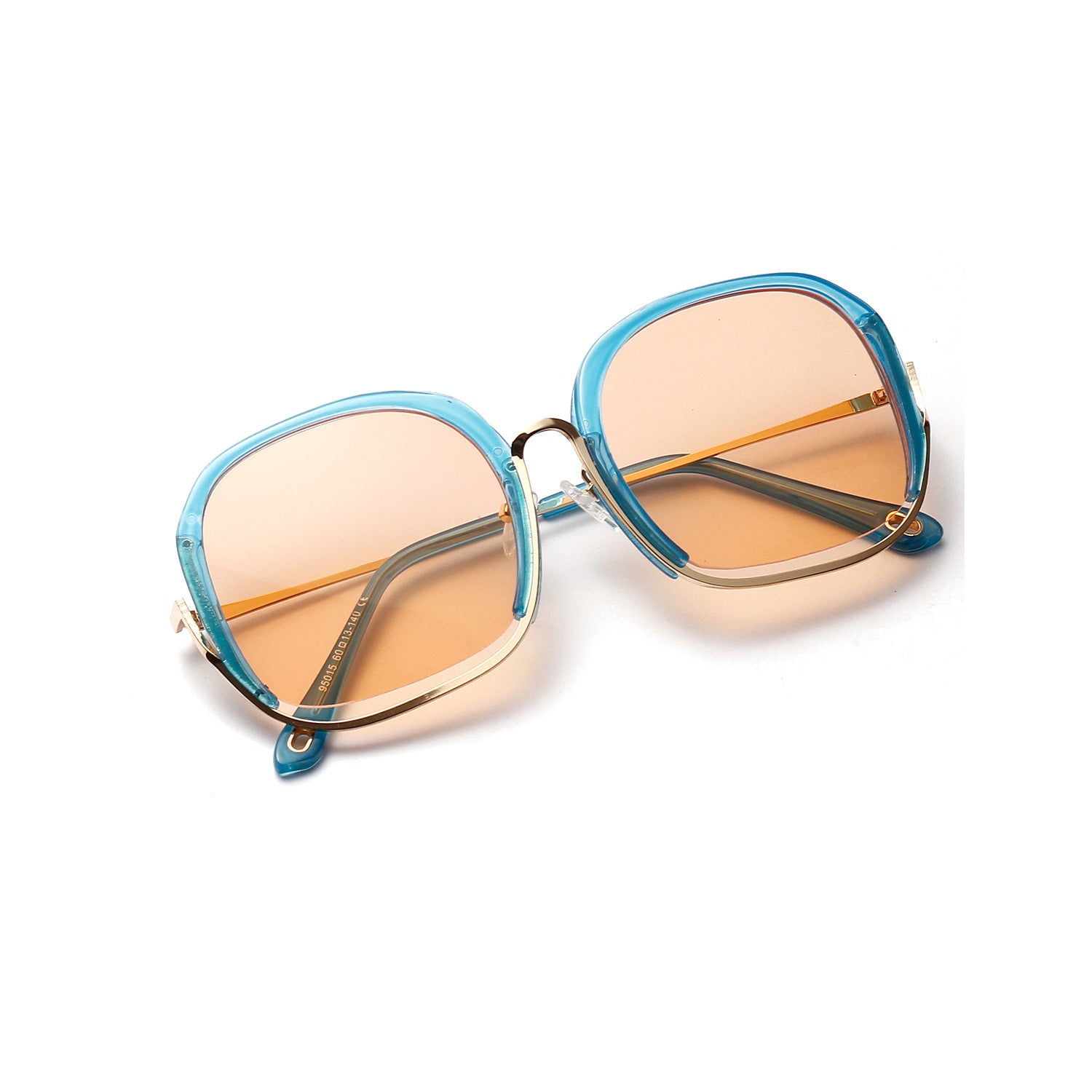 Colorful Fashionable Large Half Frame Sunglasses For Women - Image 4