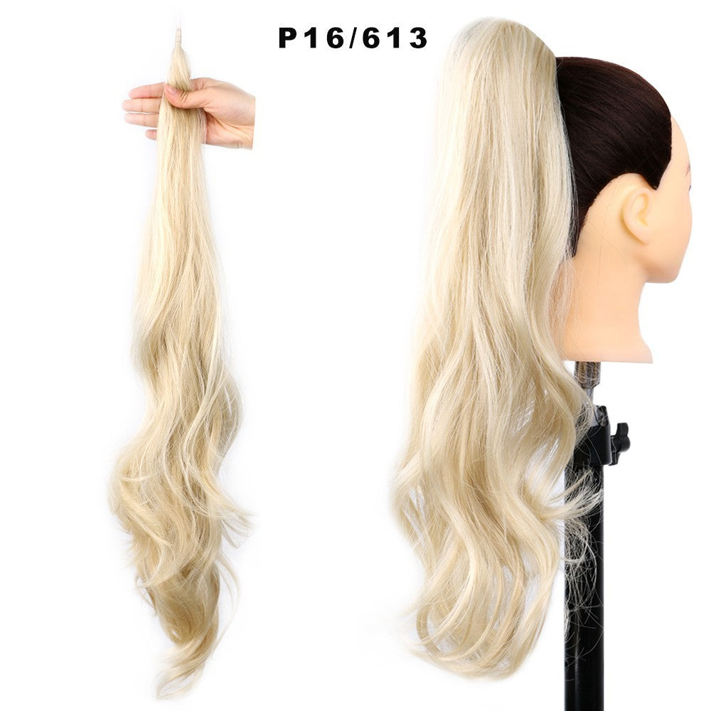 Women's High Ponytail Wig Winding Big Wave Long Curly Hair - Image 18