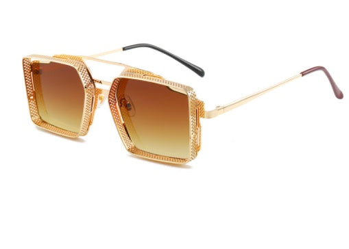Vintage Steampunk Sunglasses Metal Hollow-out For Men - Image 10