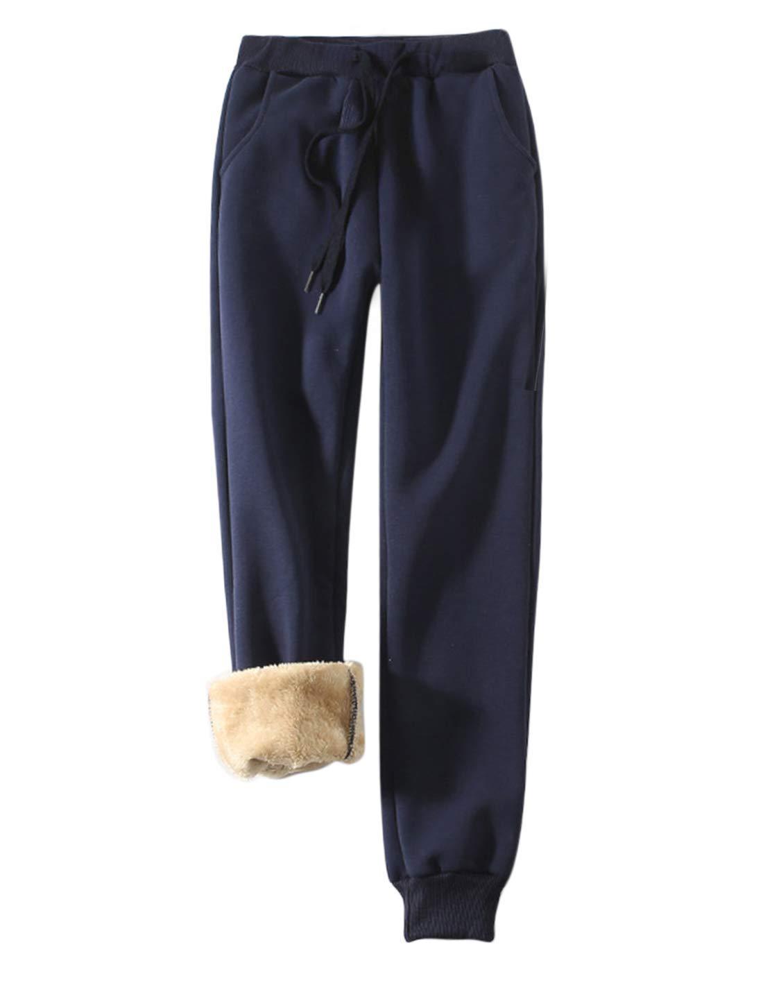 Sports Pants Casual Loose-fit Tappered Trousers Fitness Training Fleece-lined - Image 5
