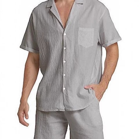 Men's Summer Sports Short-sleeved Shorts Suit - Image 4