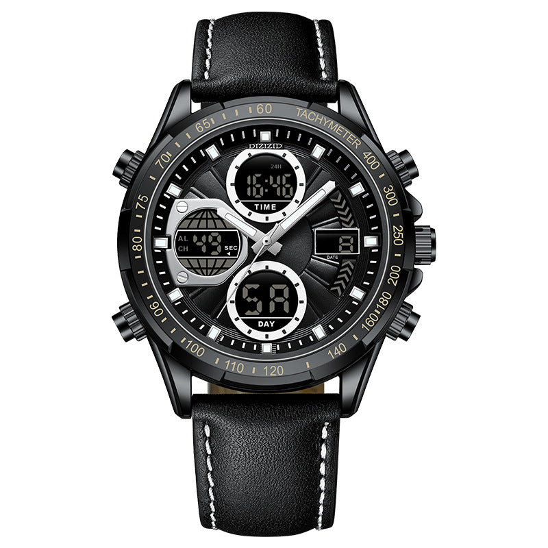 Alloy Leather Men's Business Watch Luminous Waterproof - Image 7