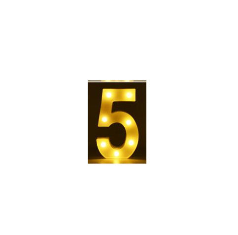 Luminous LED Letter Number Night Light English Alphabet Number Battery Lamp Romantic Wedding Christmas Party Decoration - Image 11