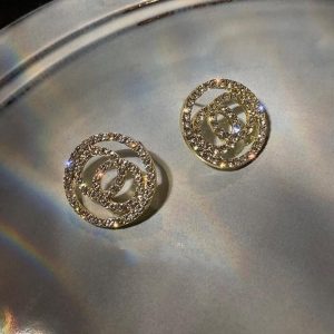 Round Full Diamond Earrings
