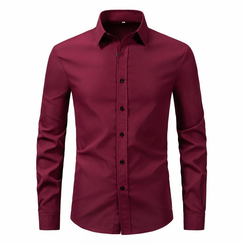 Fashion Slim Men's Long Sleeve Shirt - Image 17